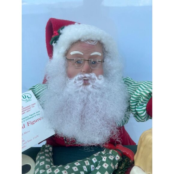 VTG Santa Workshop Holiday Creations Christmas Musical Lighted Santa Claus 16" - Picture 10 of 16